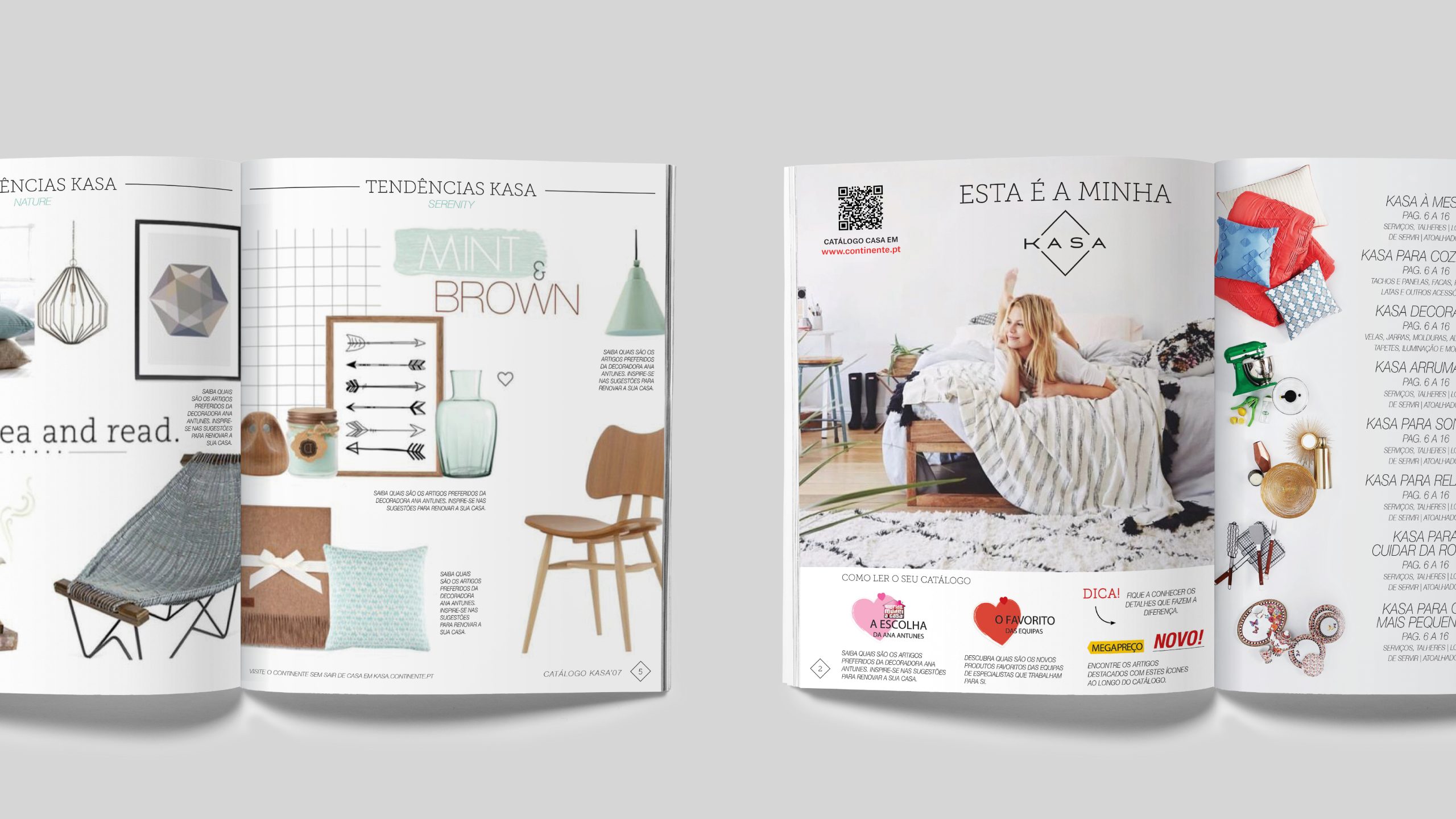 Kasa trends page with minimalist graphic compositions and a focus on design and lifestyle products.